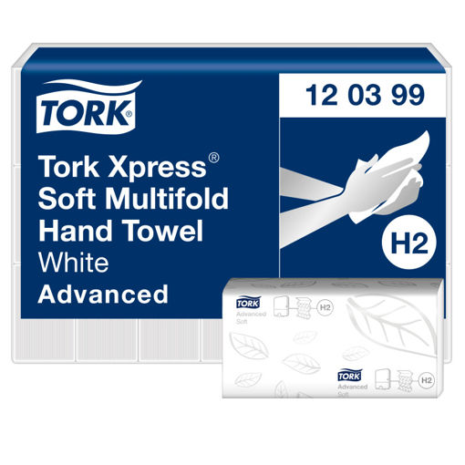 Tork H2 Handdoek Multifold 2lgs Comfort 21x136 stuks