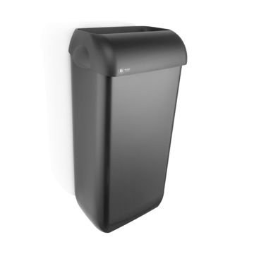 Hijgend textuur Zaailing Black Satino Afvalbak 43 ltr| Geschikt voor toiletruimtes met hoog  bezoekersverkeer! | Avodesch
