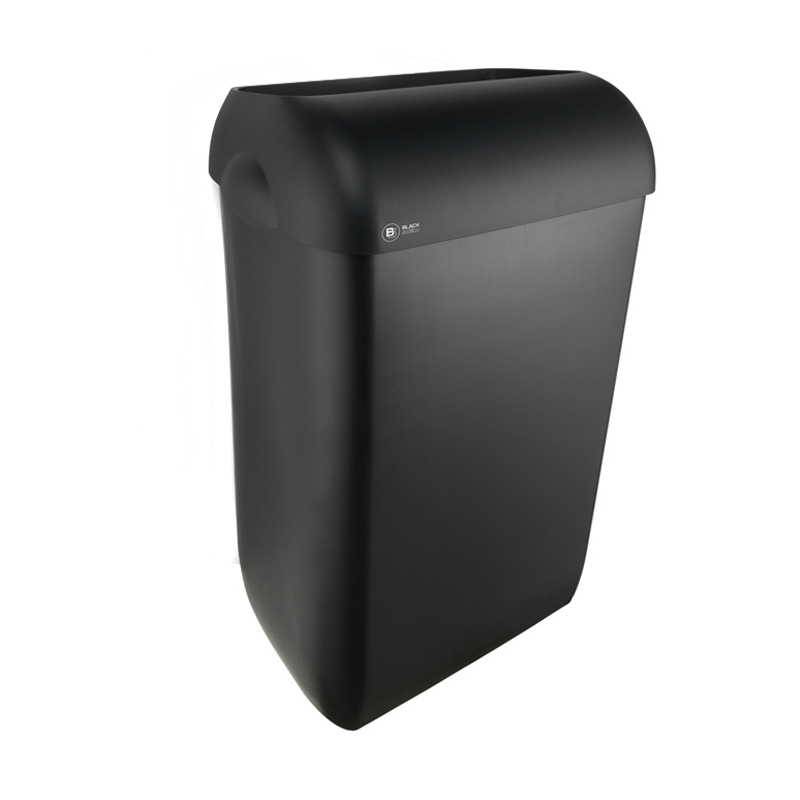 uitspraak Kleren Versnipperd Black Satino Afvalbak 43 ltr| Geschikt voor toiletruimtes met hoog  bezoekersverkeer! | Avodesch