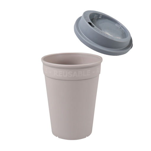 Ökocup Beker Plastic Reusable 250 ml Mokka 80 stuks